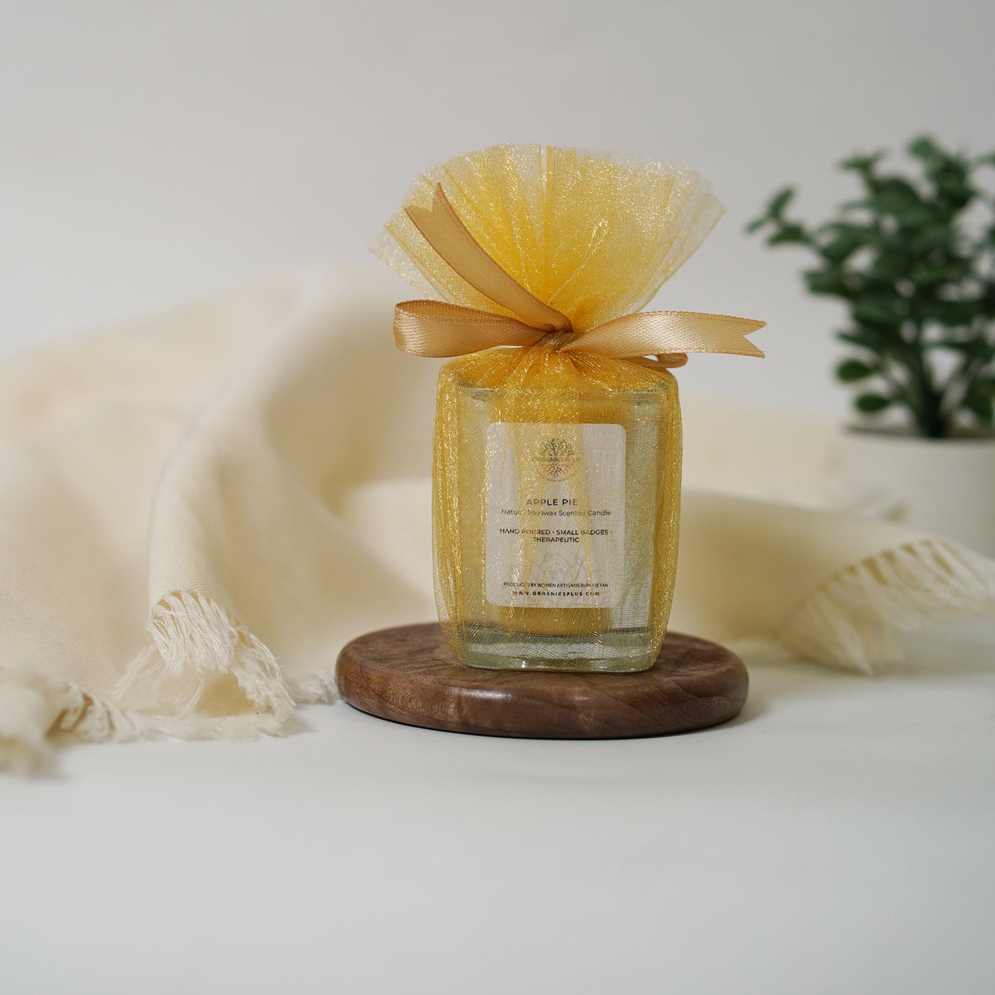 Beeswax Scented Candle - Apple Pie