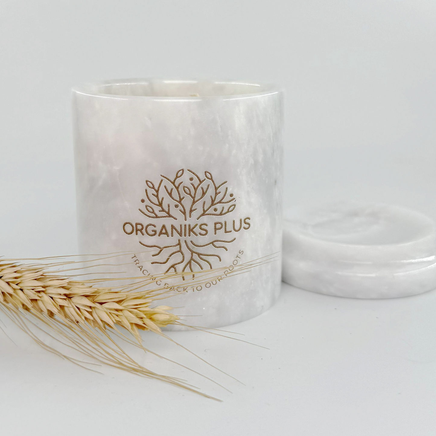 Marble Beeeswax Scented Candle