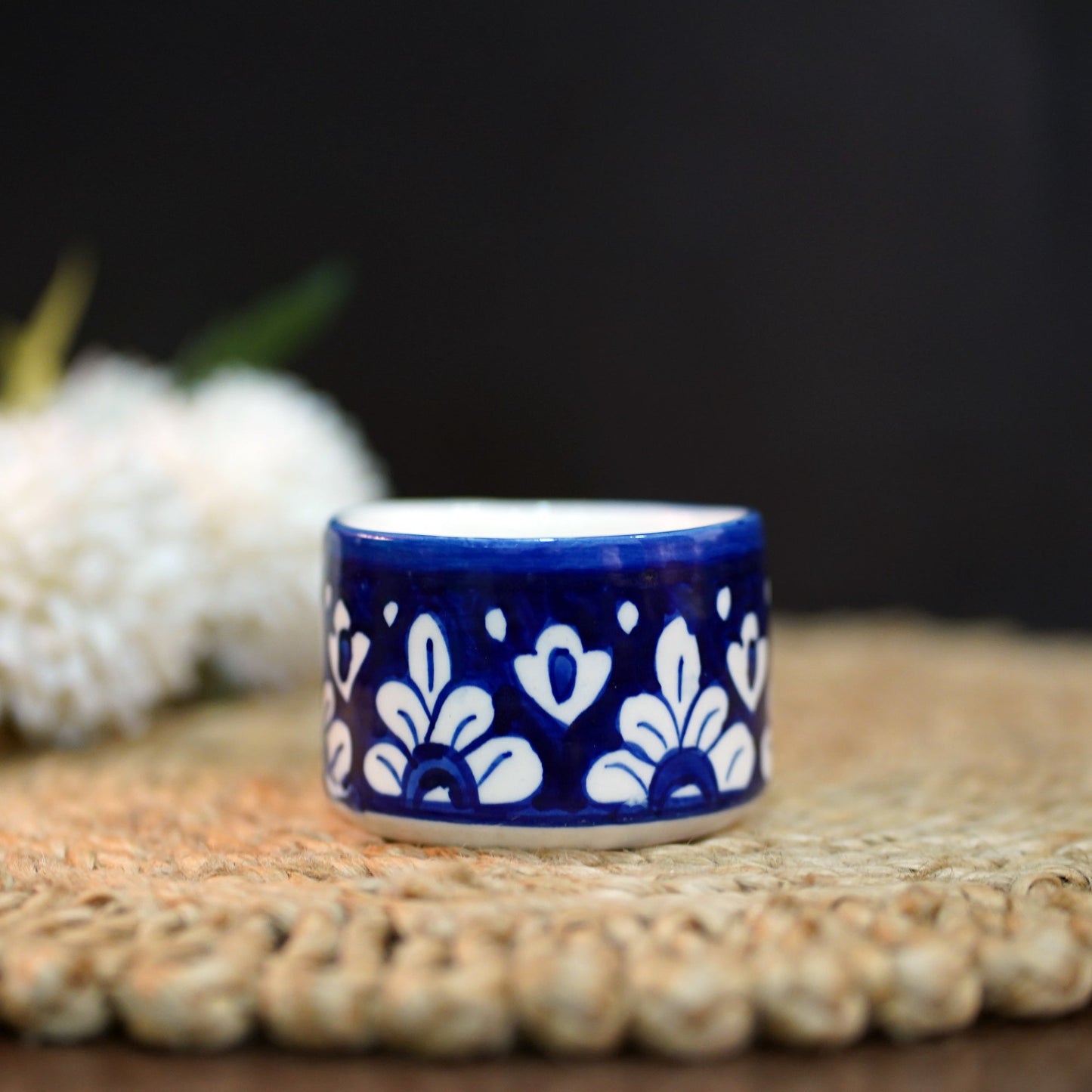 Blue Pottery Scented Candle
