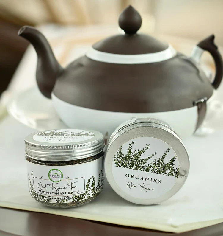Organiks Plus herbal teas collection – natural wellness teas including thyme, sea buckthorn and more.