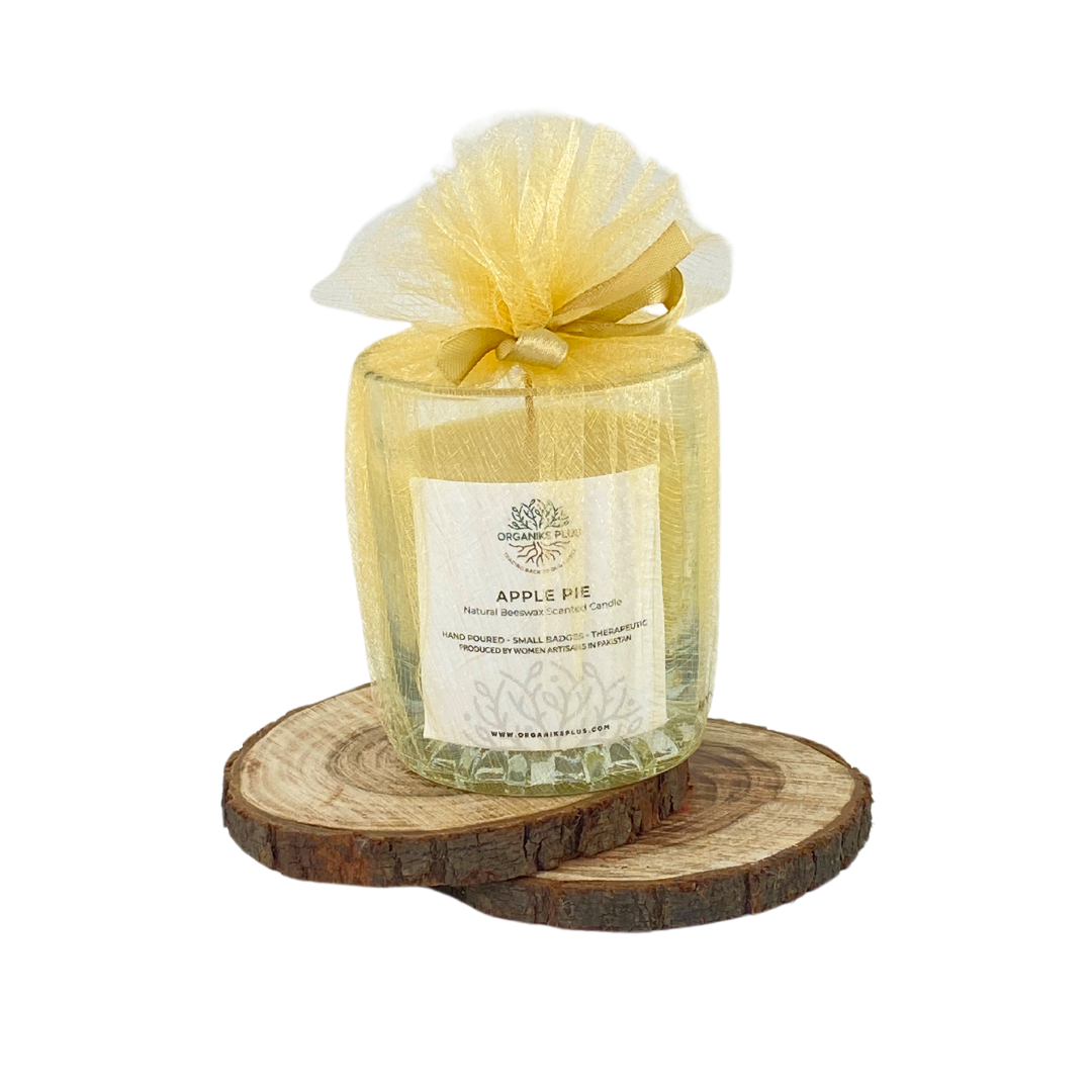 Beeswax Scented Candle - Apple Pie