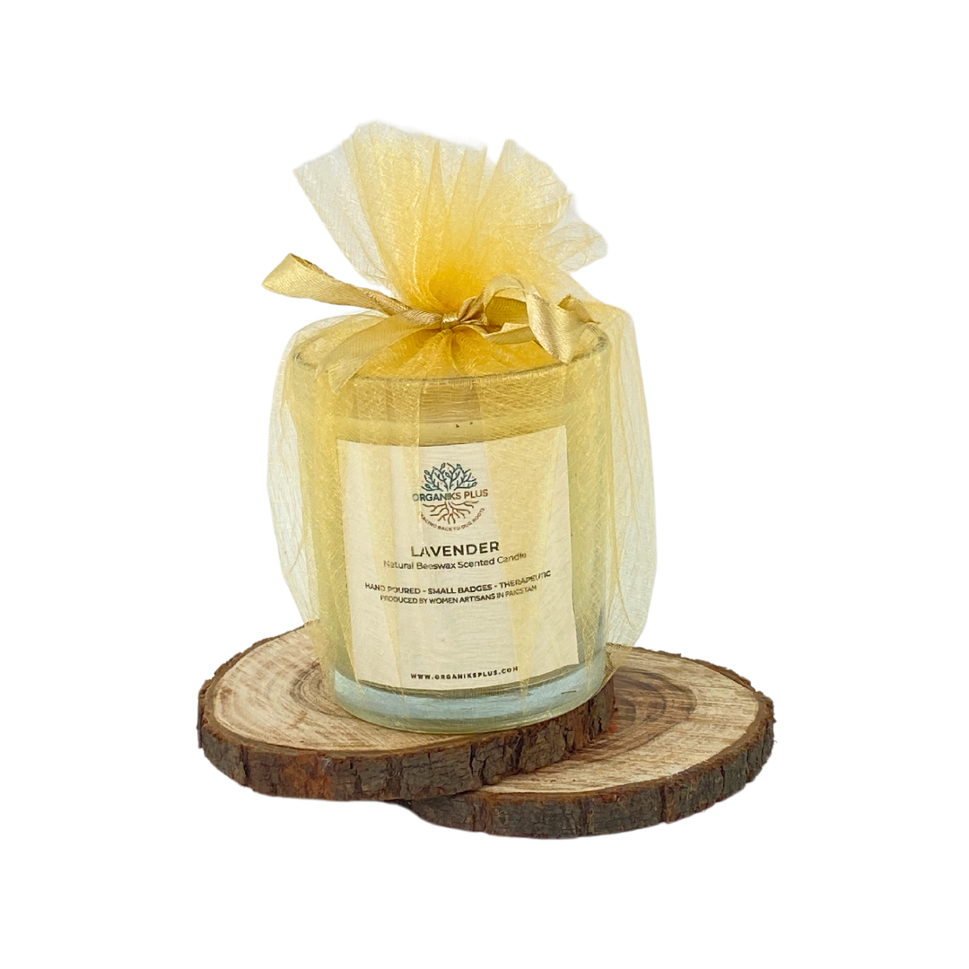 Beeswax Scented Candle - Lavender