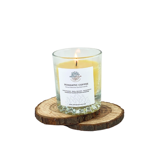 Beeswax Scented Candle - Romantic Coffee