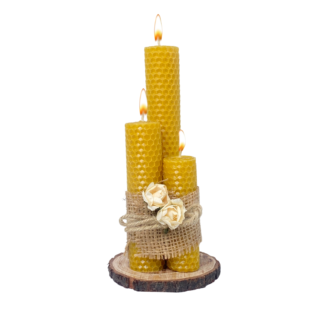 Beeswax Dinner Candle