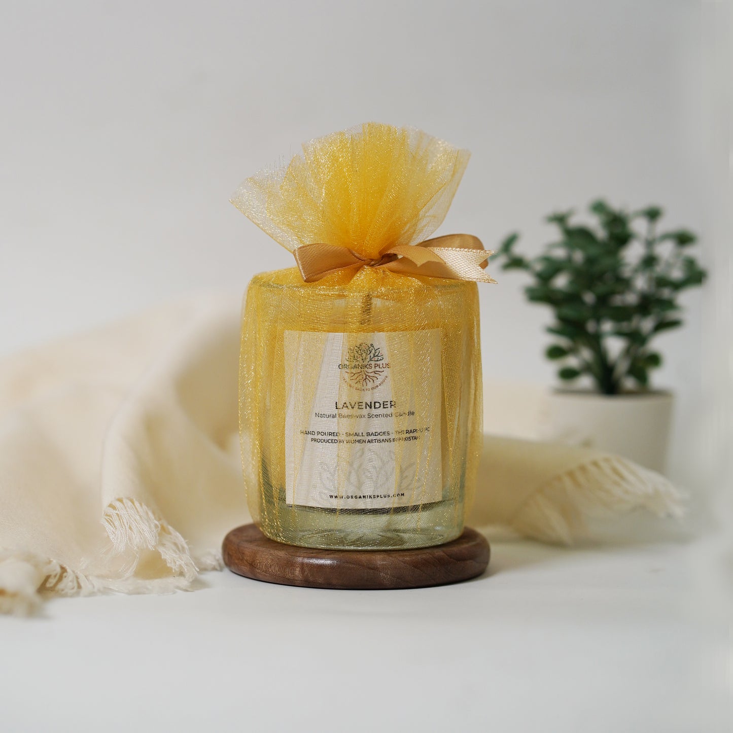 Beeswax Scented Candle - Lavender