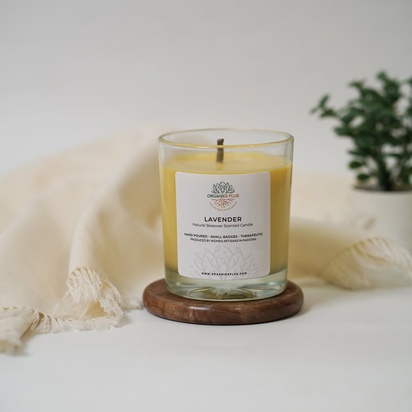 Beeswax Scented Candle - Lavender