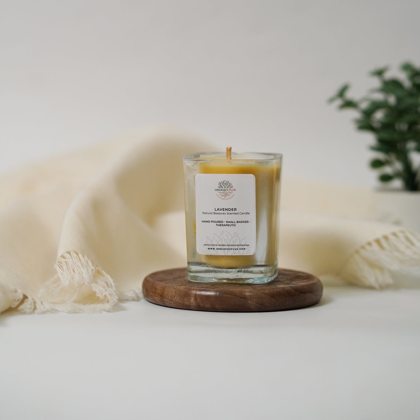 Beeswax Scented Candle - Lavender