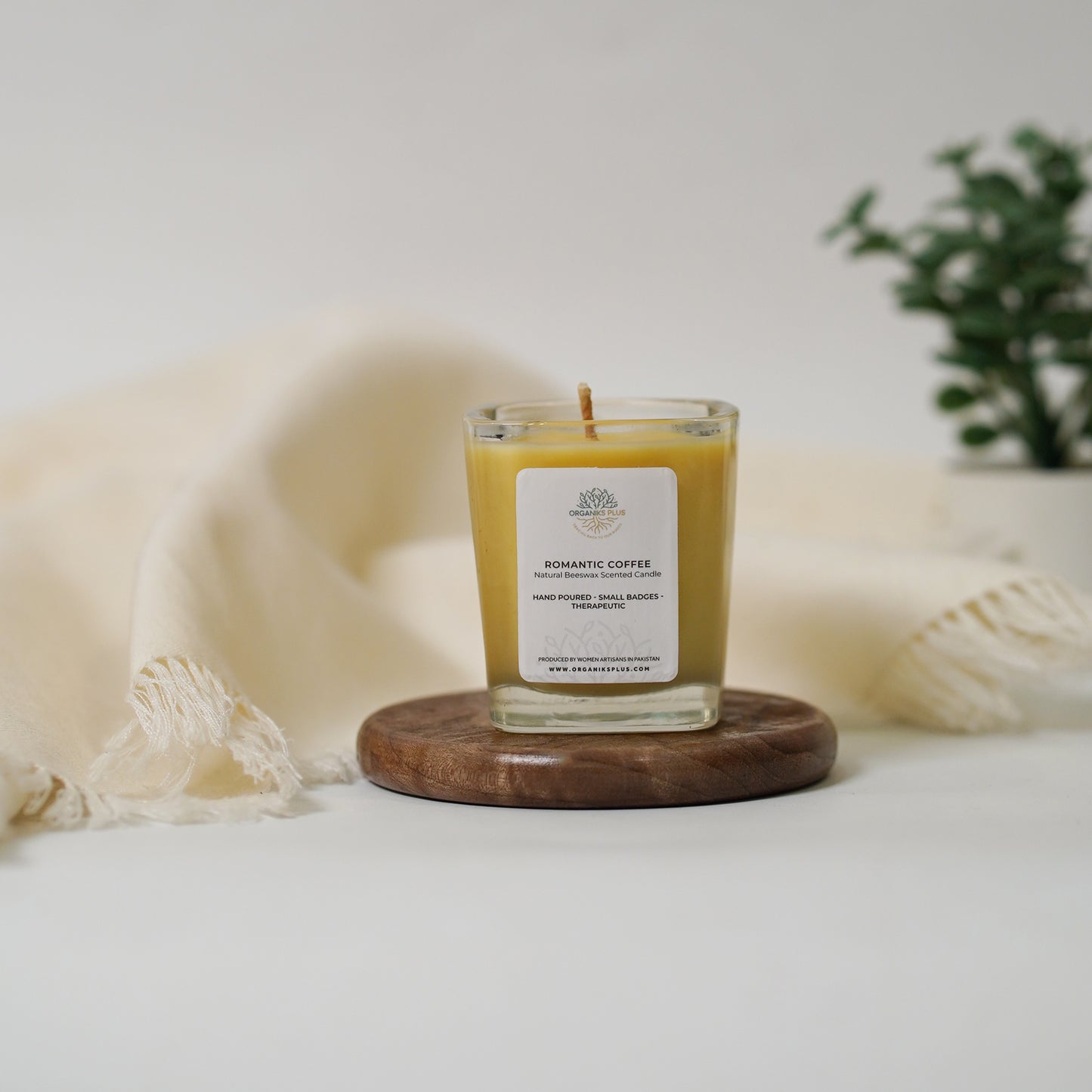 Beeswax Scented Candle - Romantic Coffee