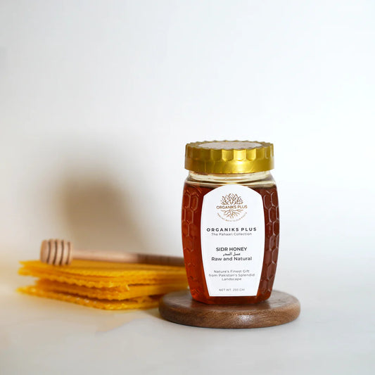 Sidr Honey 250g – pure Beri ka Shehad from Gilgit-Baltistan – raw and unfiltered – Organiks Plus